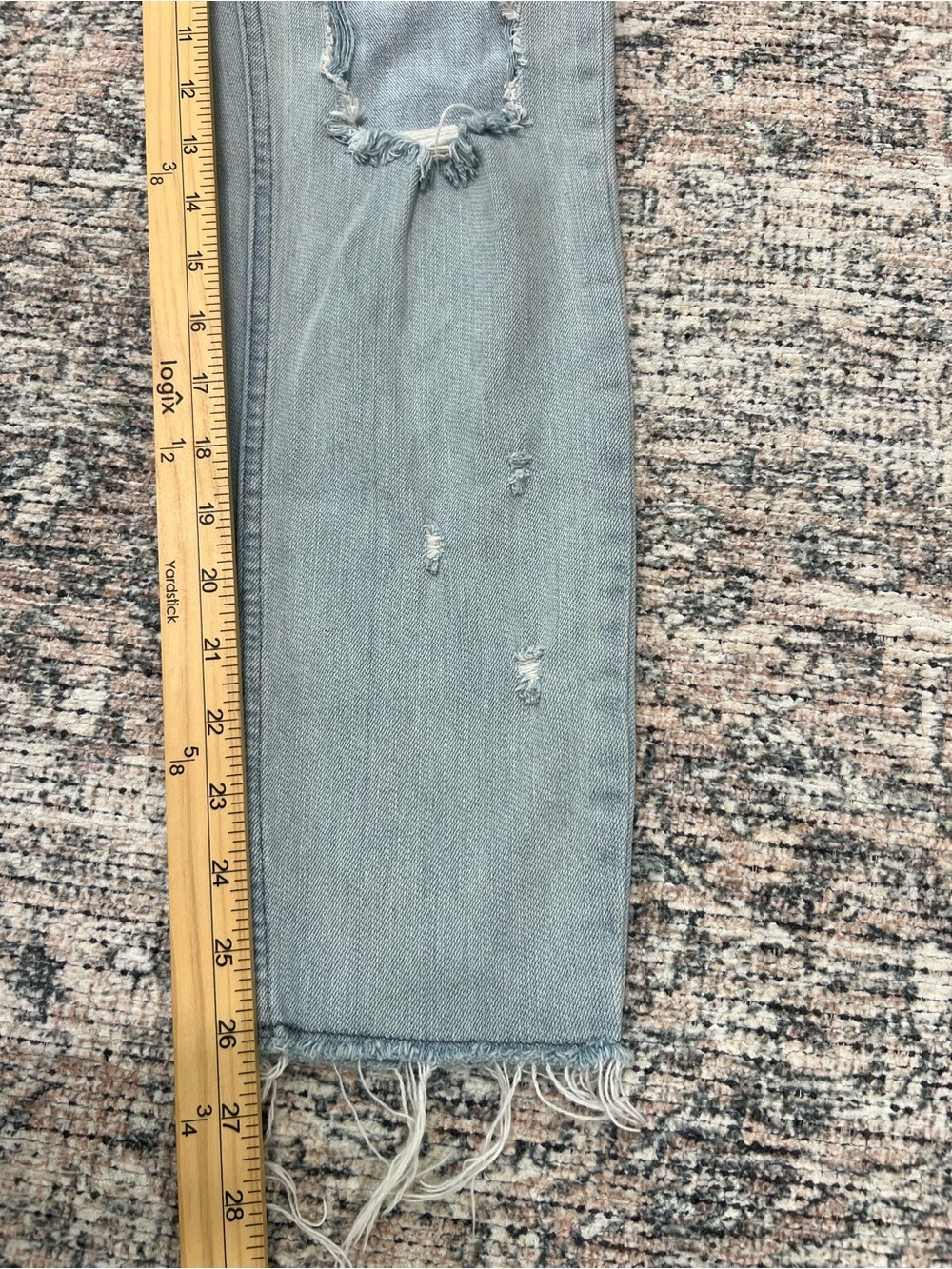 Pacsun Jeans Womens 30 Distressed Skinny Light Wash Stretch - Picture 7 of 12
